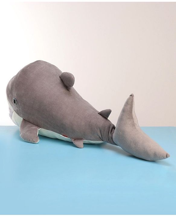 Babyhug Shark Soft Toy Grey - Length 100 cm