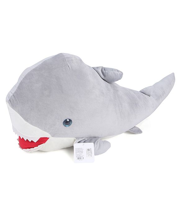 Babyhug Shark Soft Toy Grey - Length 100 cm