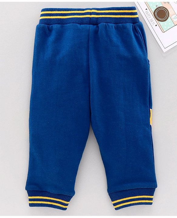 Babyhug Full Length Lounge Pant Tiger Print - Blue