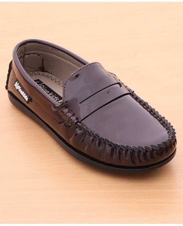 Pine Kids Round Toe Party Wear Loafers with Cushioned Footbed - Tan