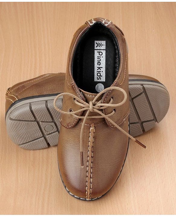 Pine Kids Party Wear Shoes - Brown