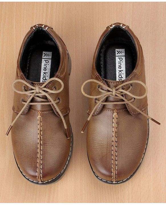 Pine Kids Party Wear Shoes - Brown