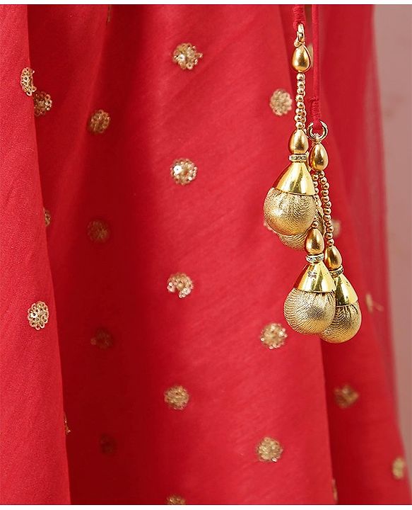 Babyhug Choli & Lehenga With Dupatta  - Orange