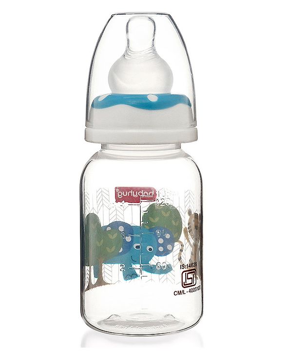 Babyhug Feeding Bottle Pack of 4 With Drying Rack Blue - 2 x 125 ml, 2 x 250 ml