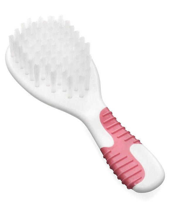 Babyhug Soft Bristle Baby Hair Brush and Comb Set Gentle  Pink |Scalp Care | Soft Bristle | BPA Free | Perfect Gift | Eco-Friendly | Round Tip