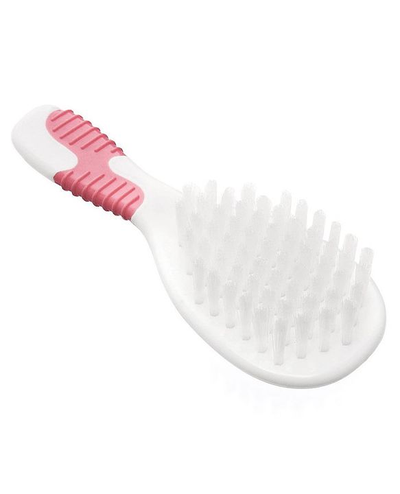 Babyhug Soft Bristle Baby Hair Brush and Comb Set Gentle  Pink |Scalp Care | Soft Bristle | BPA Free | Perfect Gift | Eco-Friendly | Round Tip
