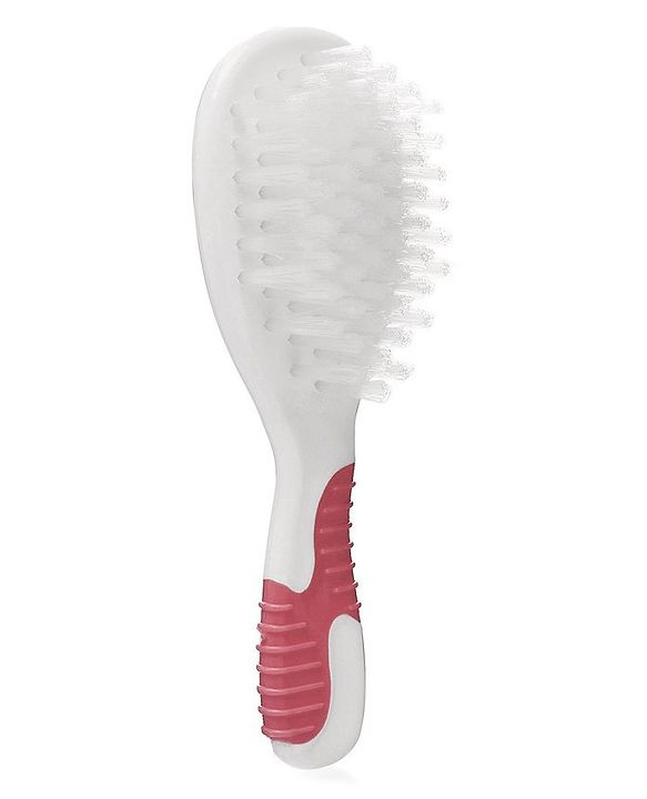Babyhug Soft Bristle Baby Hair Brush and Comb Set Gentle  Pink |Scalp Care | Soft Bristle | BPA Free | Perfect Gift | Eco-Friendly | Round Tip