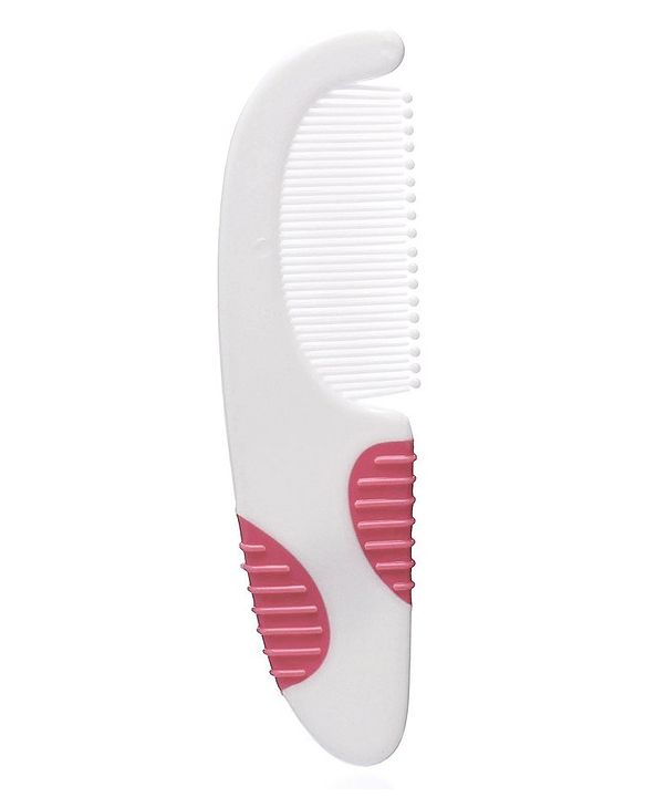 Babyhug Soft Bristle Baby Hair Brush and Comb Set Gentle  Pink |Scalp Care | Soft Bristle | BPA Free | Perfect Gift | Eco-Friendly | Round Tip