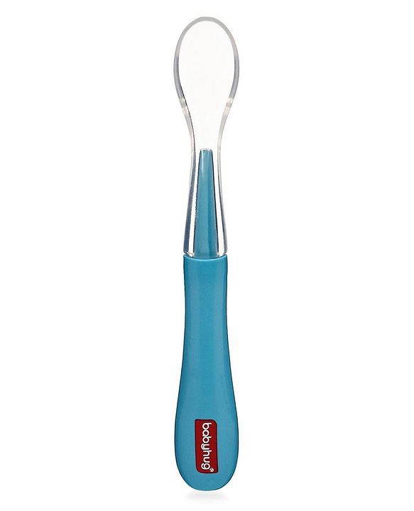 Babyhug Silicone Spoon Pack of 2 - Blue