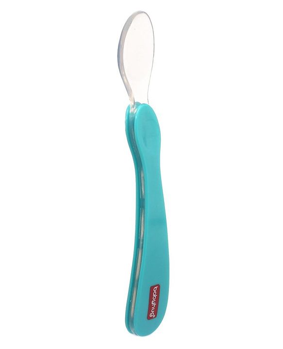 Babyhug Lumi Silicone Spoon Pack of 2 - Blue