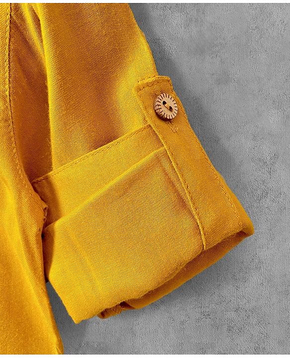 Babyhug Full Sleeves Kurta & Pajama Set - Yellow
