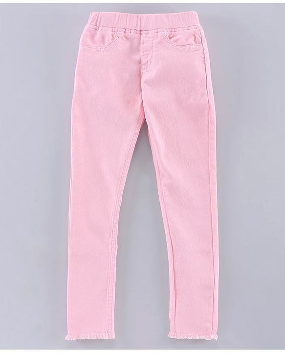Pine Kids Full Length Over Dyed Jeggings - Pink