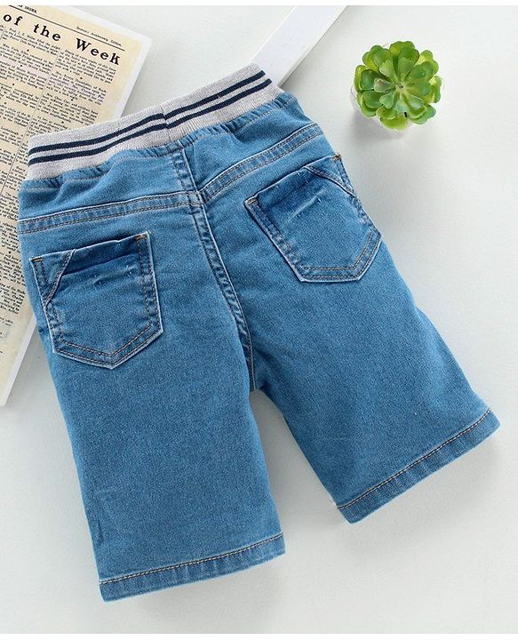 Babyhug Capri Pants Game On Print - Blue