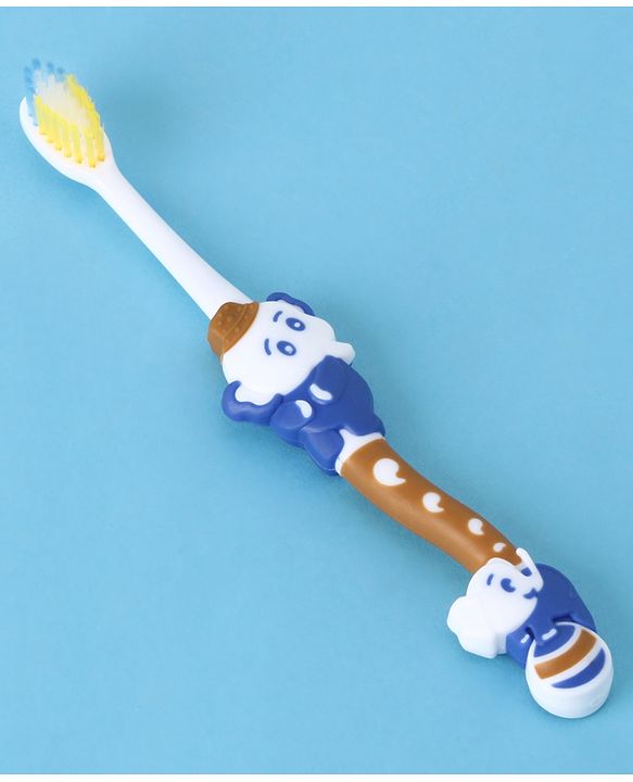 Babyhug Ultra Soft Bristles Elephant Design Toothbrush - Blue