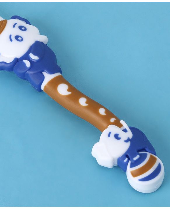 Babyhug Ultra Soft Bristles Elephant Design Toothbrush - Blue