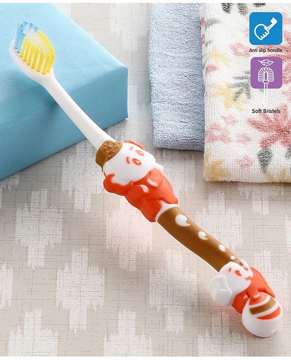 Babyhug Ultra Soft Bristles Elephant Design Toothbrush - Blue