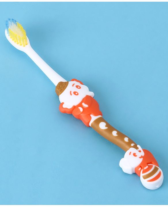 Babyhug Ultra Soft Bristles Elephant Design Toothbrush - Blue
