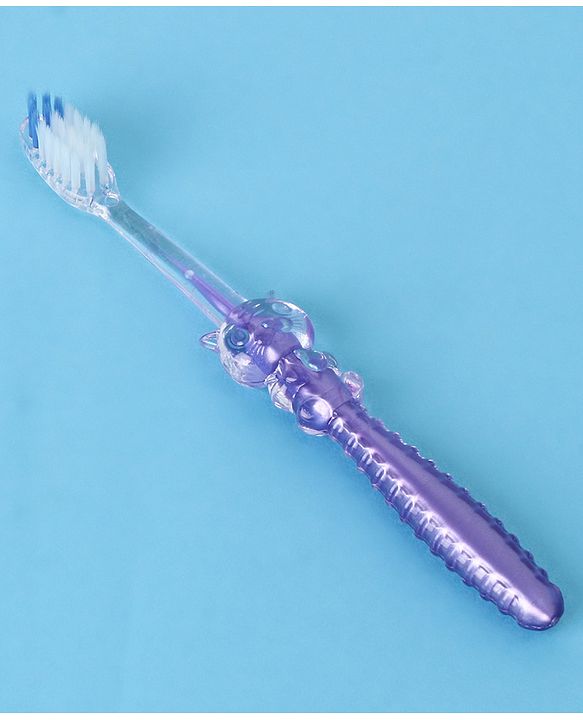Babyhug Ultra Soft Bristles Tiger Design Toothbrush - Purple