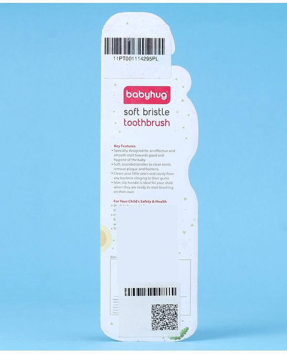 Babyhug Ultra Soft Bristles Tiger Design Toothbrush - Purple