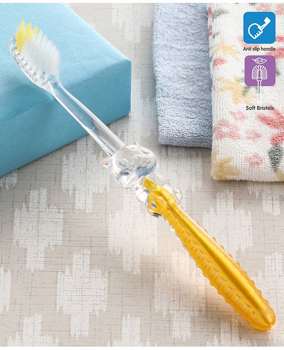 Babyhug Ultra Soft Bristles Tiger Design Toothbrush - Purple