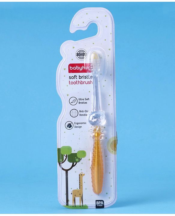 Babyhug Ultra Soft Bristles Tiger Design Toothbrush - Purple