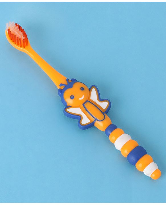 Babyhug Ultra Soft Bristles Bee Design Toothbrush (Color May Vary)