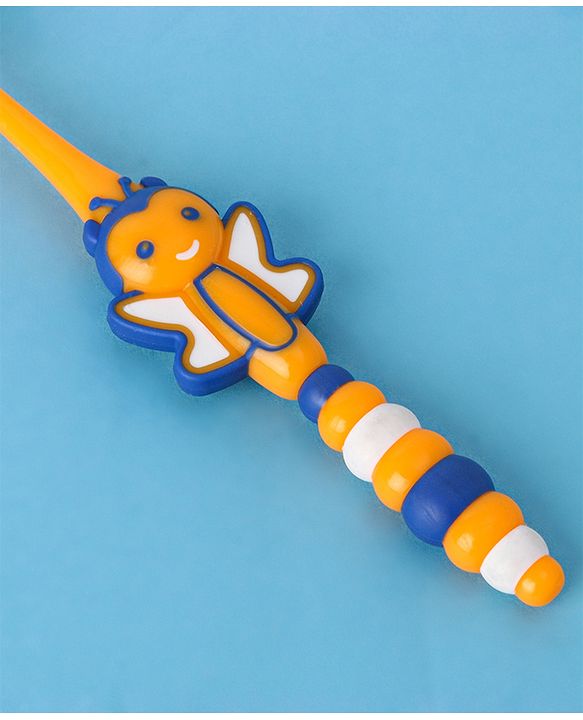 Babyhug Ultra Soft Bristles Bee Design Toothbrush (Color May Vary)