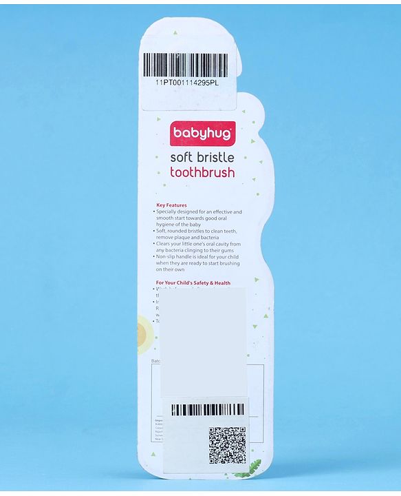 Babyhug Ultra Soft Bristles Bee Design Toothbrush - Purple Yellow