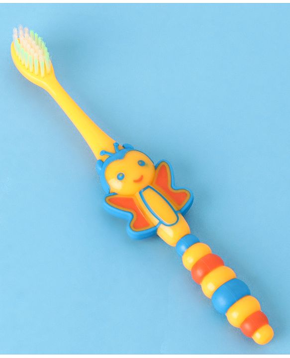 Babyhug Ultra Soft Bristles Bee Design Toothbrush (Color May Vary)