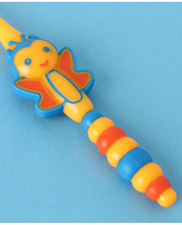 Babyhug Ultra Soft Bristles Bee Design Toothbrush (Color May Vary)