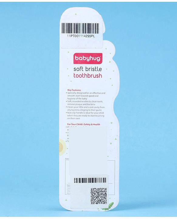 Babyhug Ultra Soft Bristles Giraffe Design Toothbrush - Red