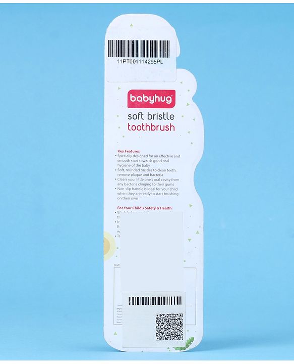 Babyhug Ultra Soft Bristles Giraffe Design Toothbrush - Orange