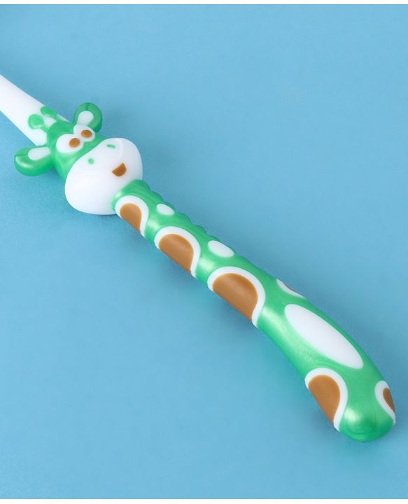 Babyhug Ultra Soft Bristles Giraffe Design Toothbrush - Red