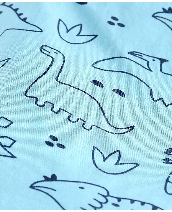Babyhug Full Length Track Pant HD Dino Print - Blue
