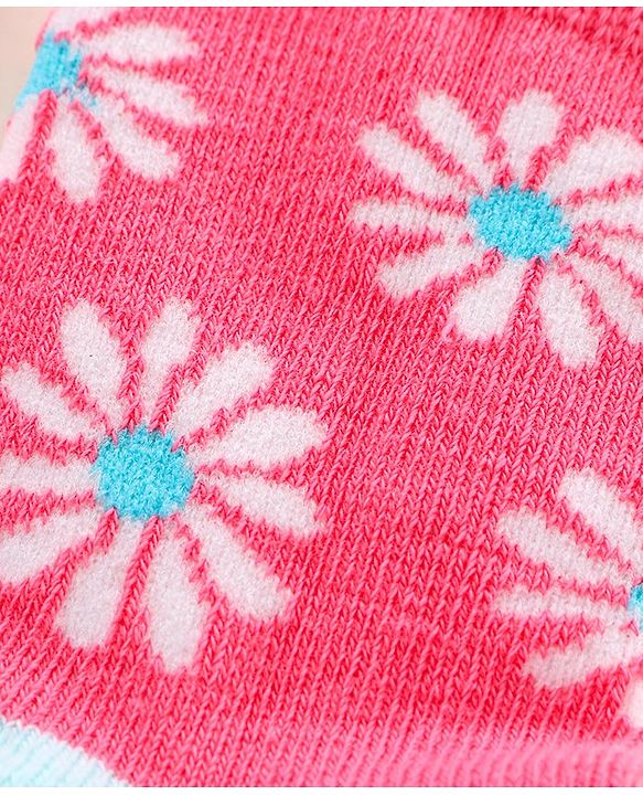Cute Walk by Babyhug Antibacterial Ankle Length Socks Pack Of 3  - Pink