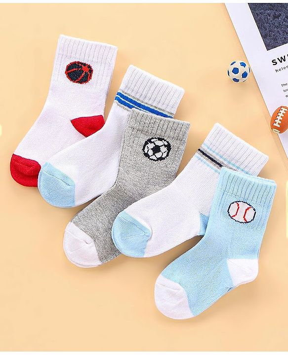 Cutewalk by Babyhug  Socks Pack of 5 Pairs - Multicolour