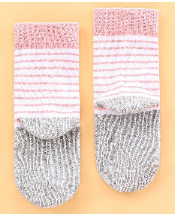 Cutewalk by Babyhug Anti Bacterial Socks Pack of 5 Pairs - Multicolour