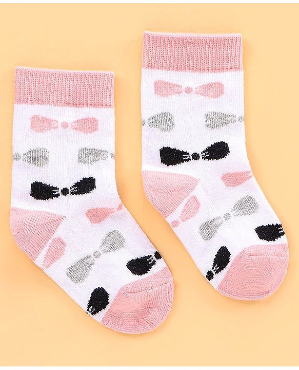 Cutewalk by Babyhug Anti Bacterial Socks Pack of 5 Pairs - Multicolour