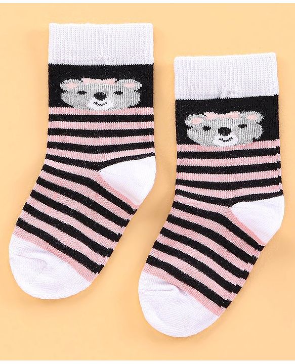 Cutewalk by Babyhug Anti Bacterial Socks Pack of 5 Pairs - Multicolour