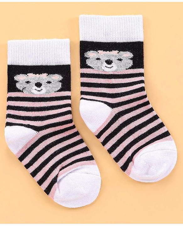 Cutewalk by Babyhug Anti Bacterial Socks Pack of 5 Pairs - Multicolour