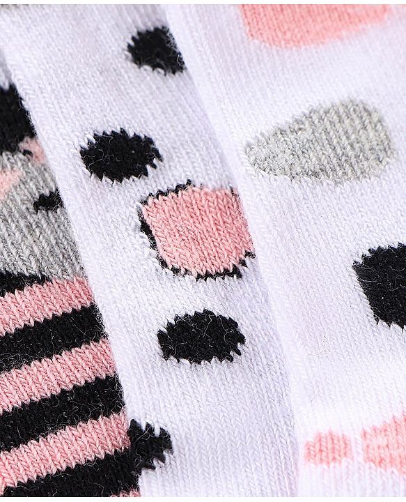 Cutewalk by Babyhug Anti Bacterial Socks Pack of 5 Pairs - Multicolour