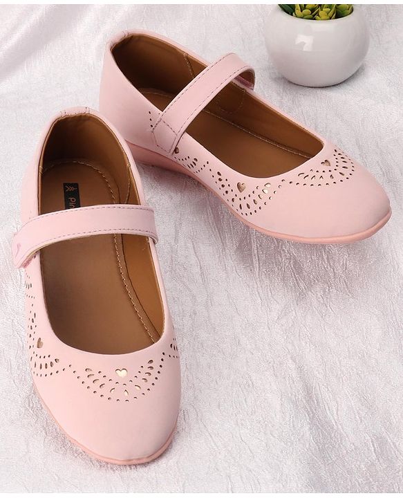 Pine Kids Party Wear Belly Shoes - Light Pink