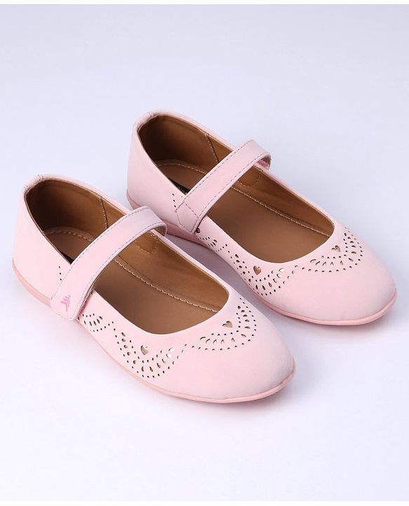 Pine Kids Party Wear Belly Shoes - Light Pink