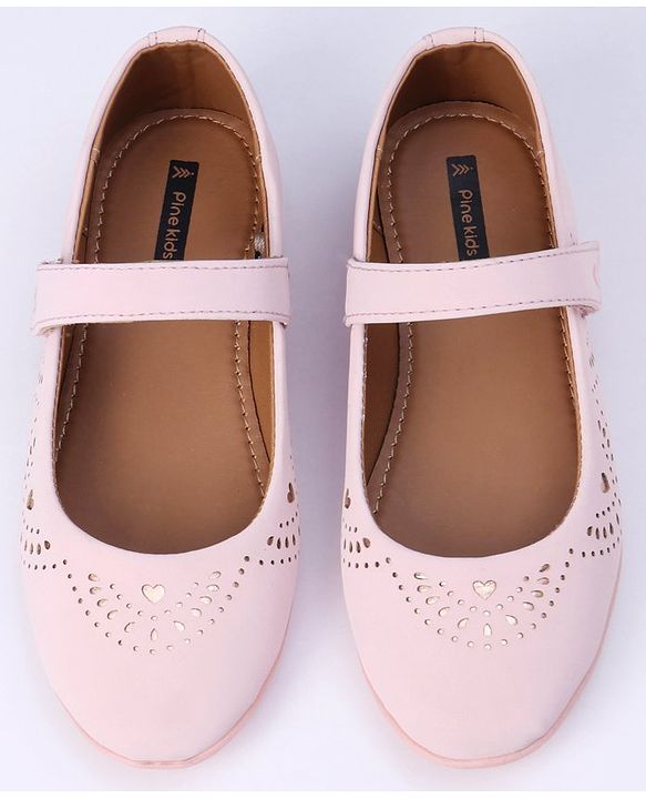 Pine Kids Party Wear Belly Shoes - Light Pink
