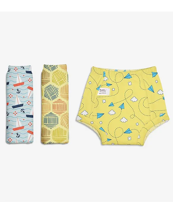 SuperBottoms Padded Potty Training Pants Explorer Collection Pack of 3  Multicolour Online in India, Buy at Best Price from  - 8605250