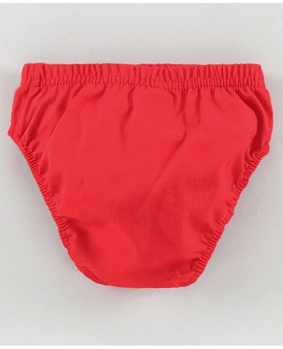 Babyhug 100% Cotton Briefs Multiprint Pack of 3 - Blue Red