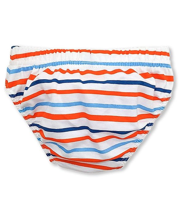 Babyhug 100% Cotton Breifs Pack of 3 - Blue, White