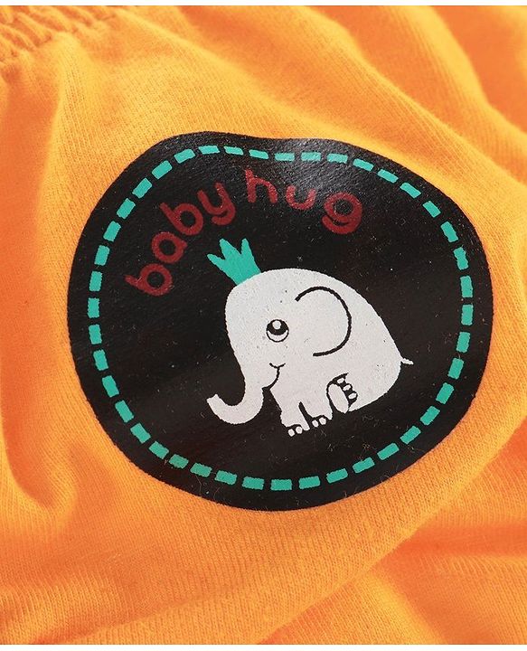 Babyhug 100% Cotton Brief Dino Print Pack of 3 - Yellow White