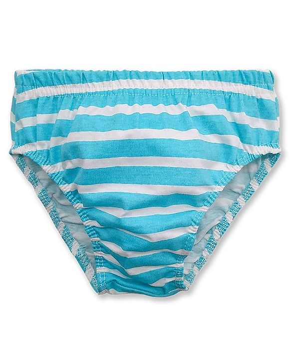 Babyhug 100% Cotton Briefs Pack of 3 - White Blue, Red