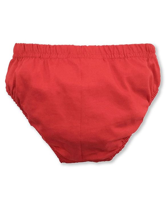 Babyhug 100% Cotton Briefs Pack of 3 - White Blue, Red
